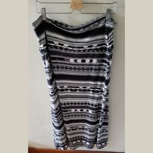 Jersey, stretchy maxi skirt